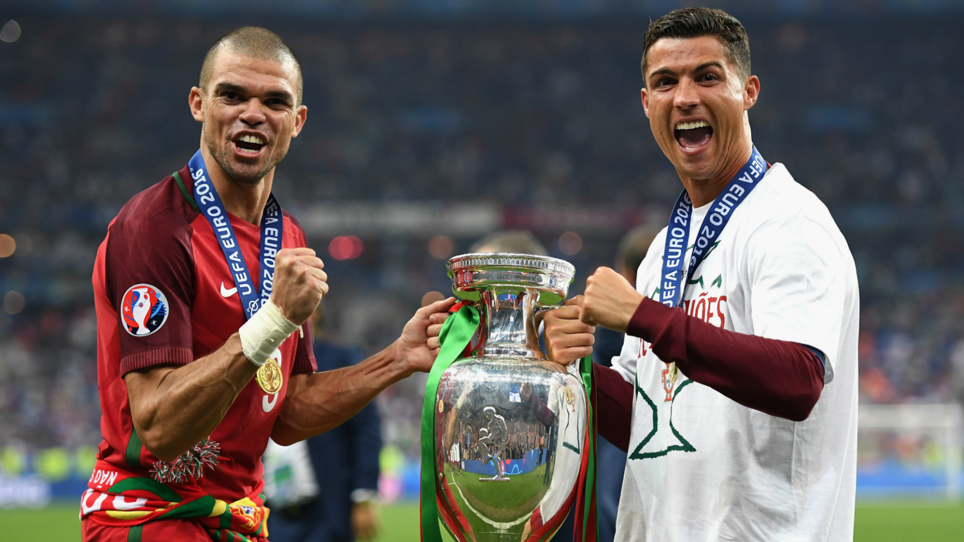 Ronaldo và Pepe vô địch Euro 2016