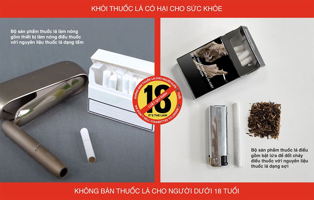 So sánh nguyên liệu thuốc lá giữa TLNN và thuốc lá điếu