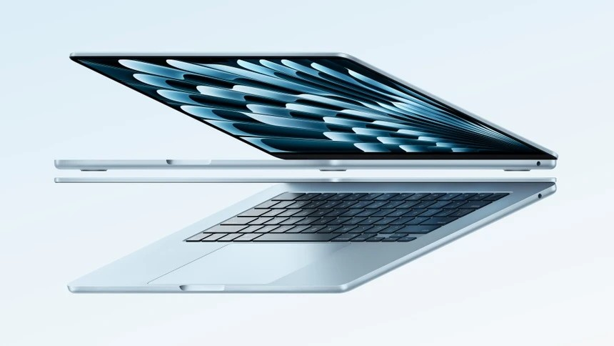 MacBook Air M4 có thêm màu xanh dương. Ảnh: Apple